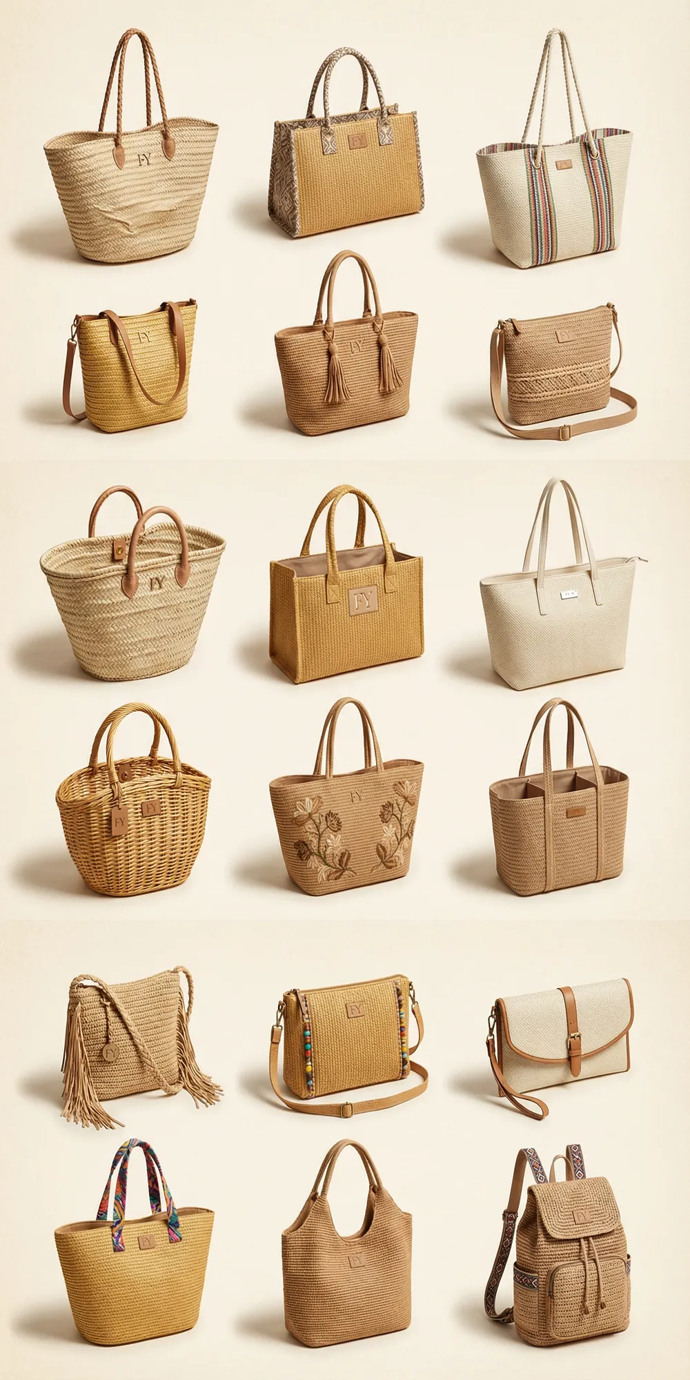 Straw, Raffia & Woven Fibre Fabrics – Seasonal & Lifestyle Story - Custom Bag Fabrics-FY Custom Bag Manufacturer Straw, Raffia & Woven Fibre Fabrics – Seasonal & Lifestyle Story - Custom Bag Fabrics-FY Custom Bag Manufacturer