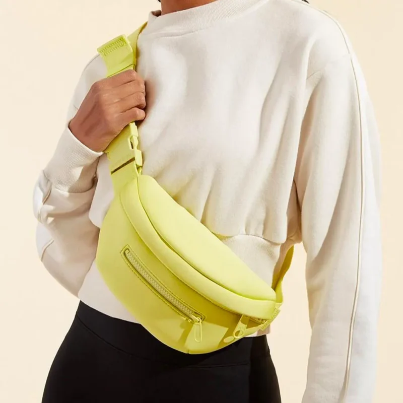 Customizable Sports High Quality Neoprene Crossbody Waist Bag Lightweight Portable Fanny Pack with Logo Waterproof for Gym Usage - Mini / Small Bags-FY Custom Bag Manufacturer