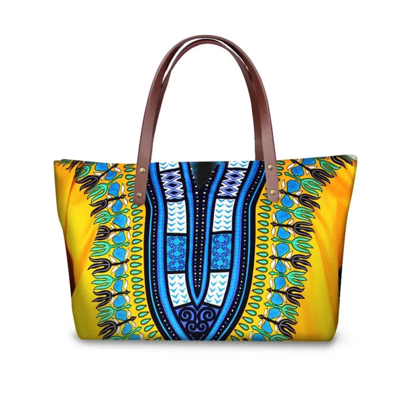 Custom African Style Handbag Tote Bag Custom Printing Printed Ladies Handbags - Designer Inspired Bag-FY Custom Bag Manufacturer
