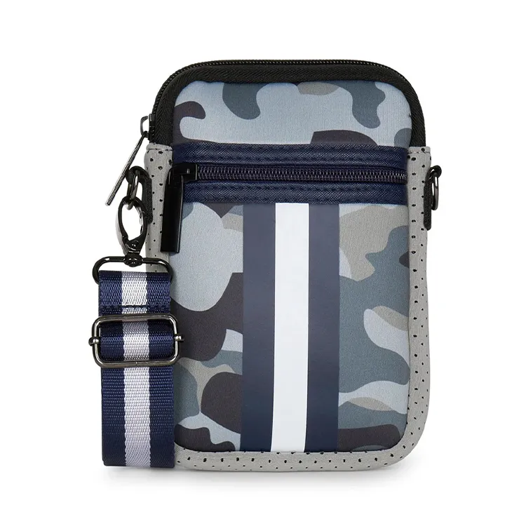 Customize Printing Small Neoprene Crossbody Cell Phone Pouch Smartphone Wallet Purse Bag With Shoulder Strap For Women Men - Digital Printing Bag-FY Custom Bag Manufacturer