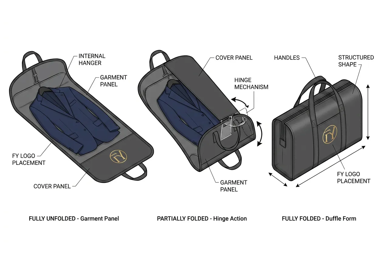 - A New Travel Essential: Developing “Foldable and Multi-Purpose” Travel Suit Bags for Women-FY Custom Bag Manufacturer - A New Travel Essential: Developing “Foldable and Multi-Purpose” Travel Suit Bags for Women-FY Custom Bag Manufacturer