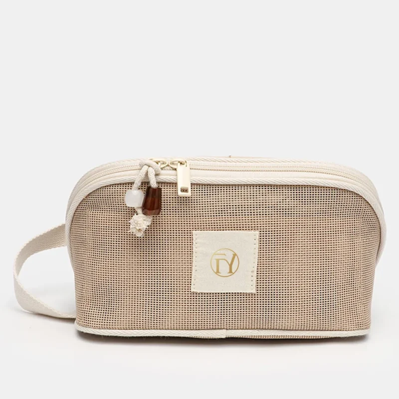 Custom Yellow Mesh Cosmetic Bag Fashion Travel Makeup Pouch Toiletry Organizer OEM ODM Custom Yellow Mesh Cosmetic Bag Fashion Travel Makeup Pouch Toiletry Organizer OEM ODM